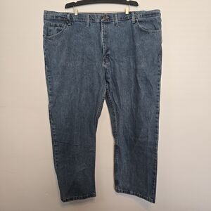 Wrangler Men's 46x30 Classic Blue Straight Jeans